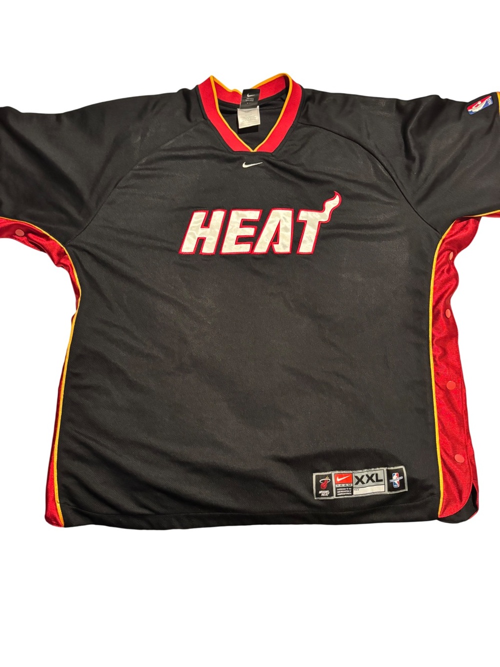 Nike Black Red Miami HEAT Basketball Jersey